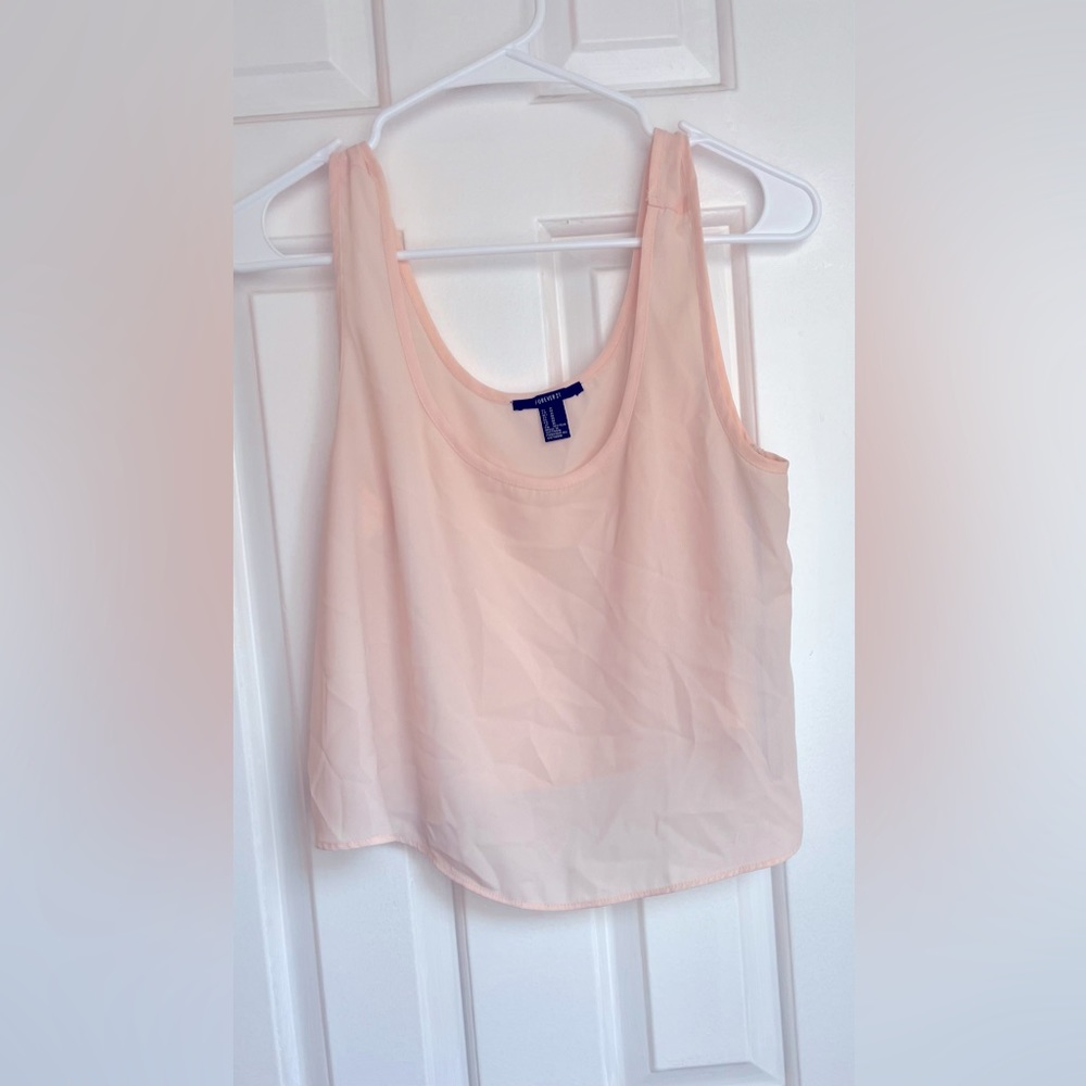 Light Pink Cropped Cami from Forever 21